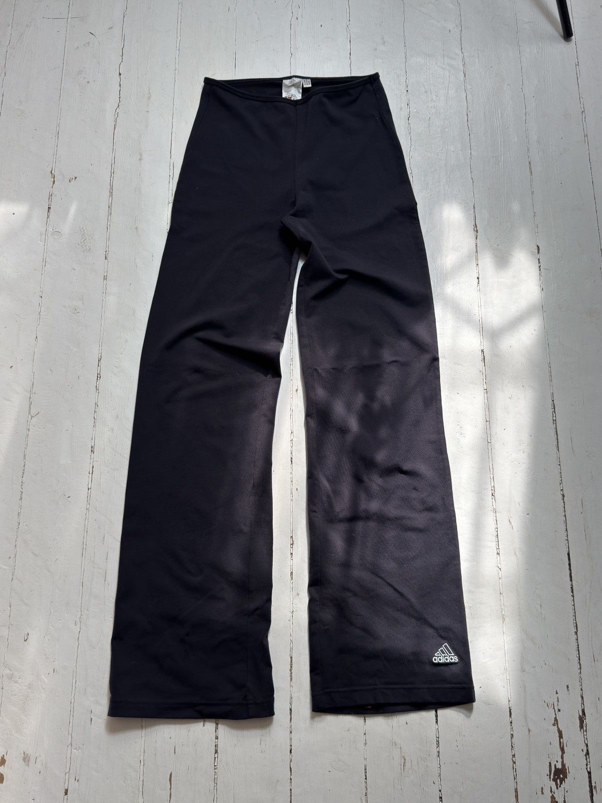 Adidas VINTAGE ADIDAS MINI LOGO 2000s LEGGINGS PANTS Size 28" / US 6 / IT 42 - 4 Thumbnail