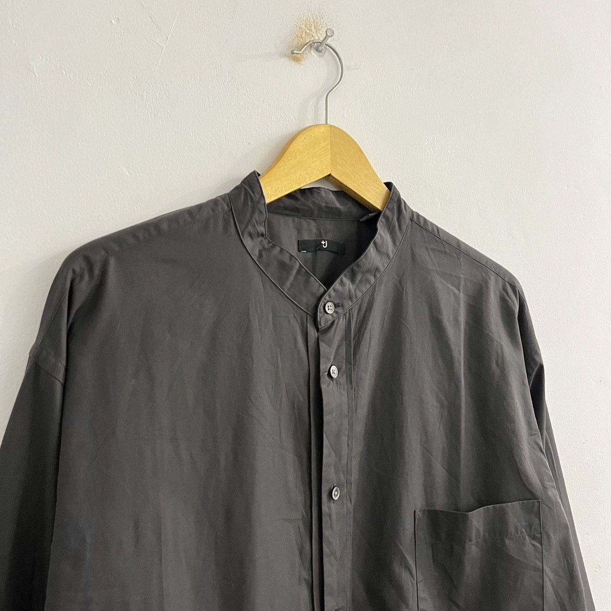 Jil Sander × Uniqlo Uniqlo X Jil Sander Basic Minimalist Stand Collar Shirt Size US XL / EU 56 / 4 - 3 Thumbnail
