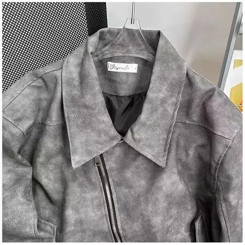 Japanese Brand Riruuko x Asai Street Loose Biker Style PU Leather Jacket Size US M / EU 48-50 / 2 - 4 Thumbnail
