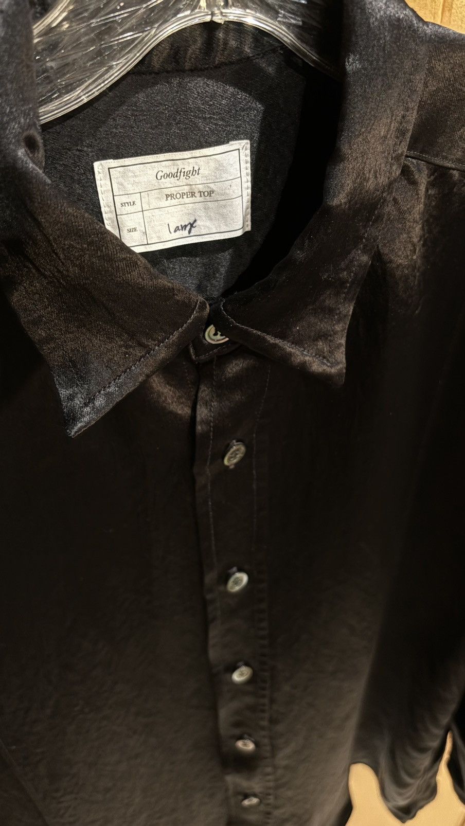 Goodfight Goodfight acetate black shirt Size US L / EU 52-54 / 3 - 2 Thumbnail