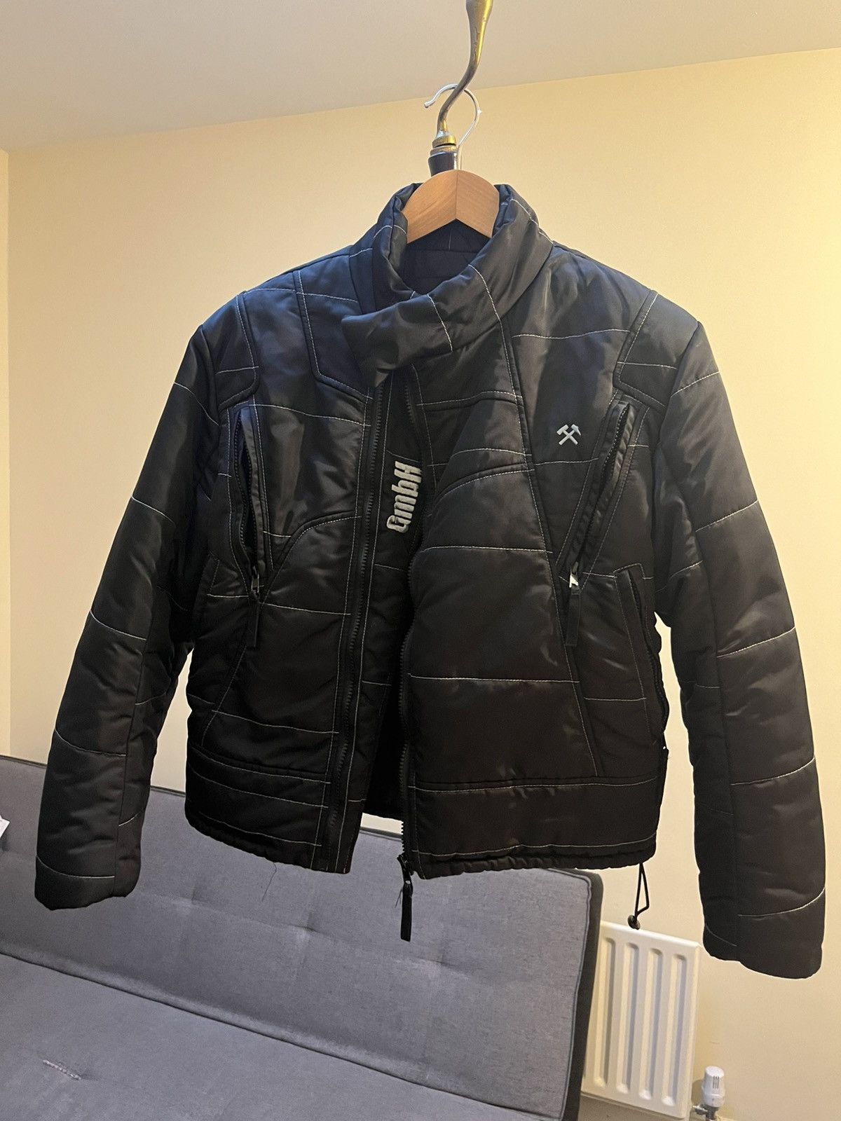 GmbH GmbH X Browns Harris High Neck Embroidered Puffer Jacket Size US XS / EU 42 / 0 - 1 Thumbnail