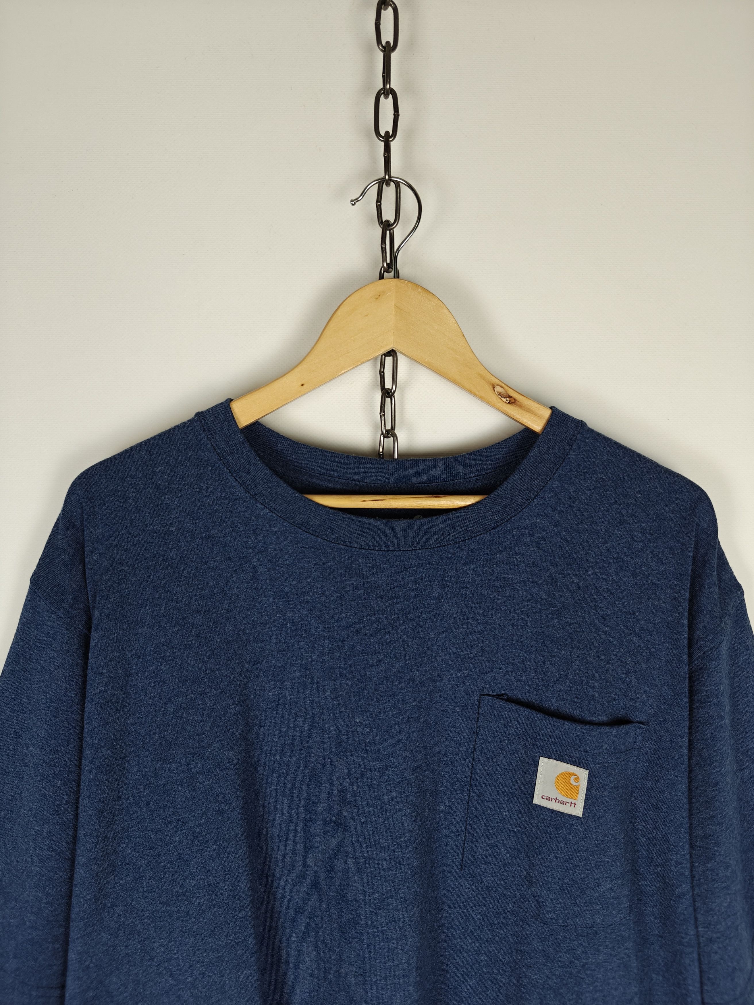 Carhartt Carhartt Basic T-Shirt Crewneck Tee Relaxed Fit Blue XXL Size US XXL / EU 58 / 5 - 2 Thumbnail