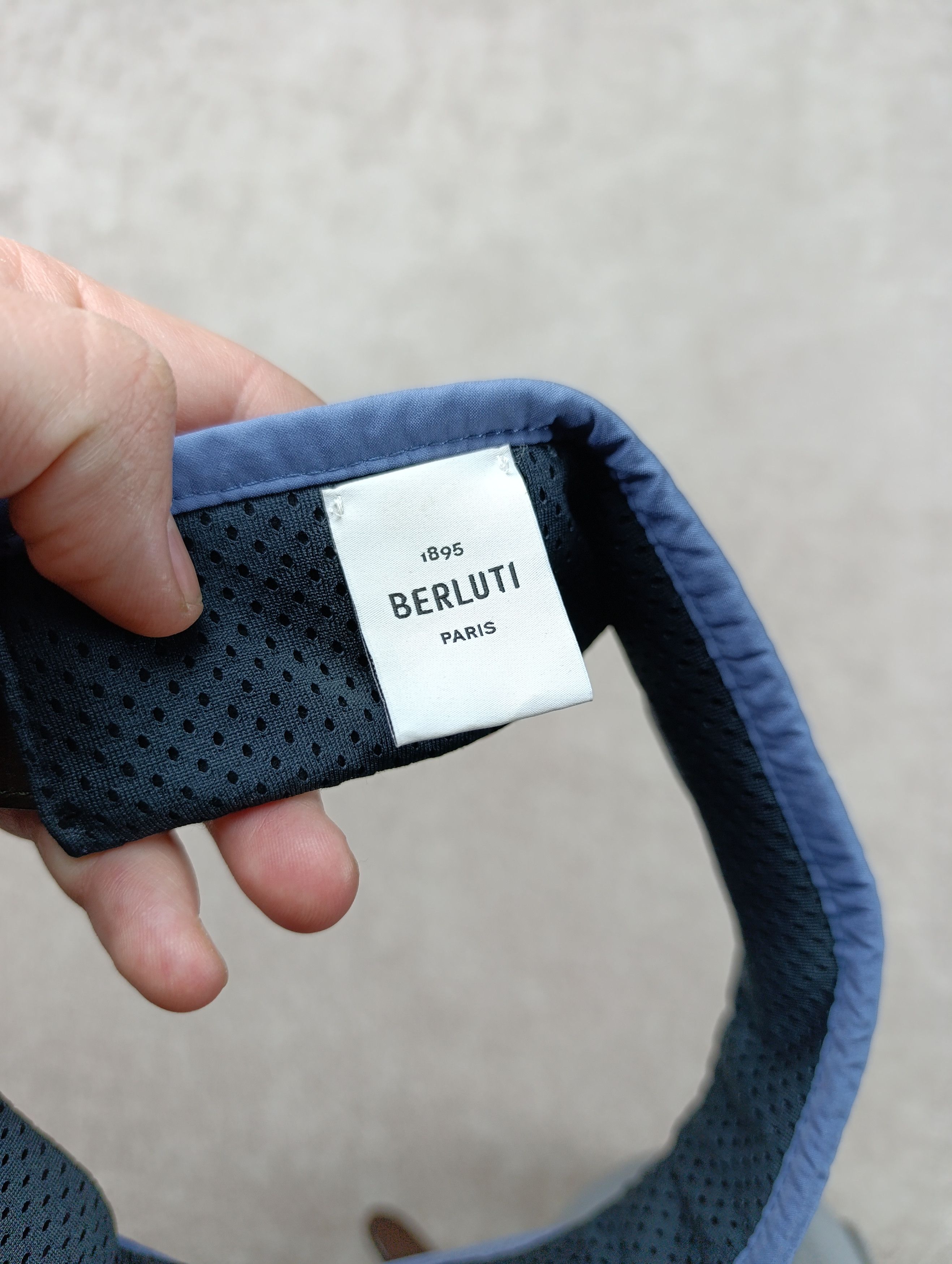 Berluti BERLUTI GOLF CAPSULE – SS23 VISOR CAP STORM BLUE Size ONE SIZE - 8 Thumbnail
