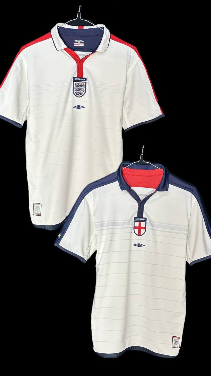 Umbro × Vintage England 2003 2005 home on2 sides Football Shirt jersey Umbro Size US XS / EU 42 / 0 - 1 Thumbnail