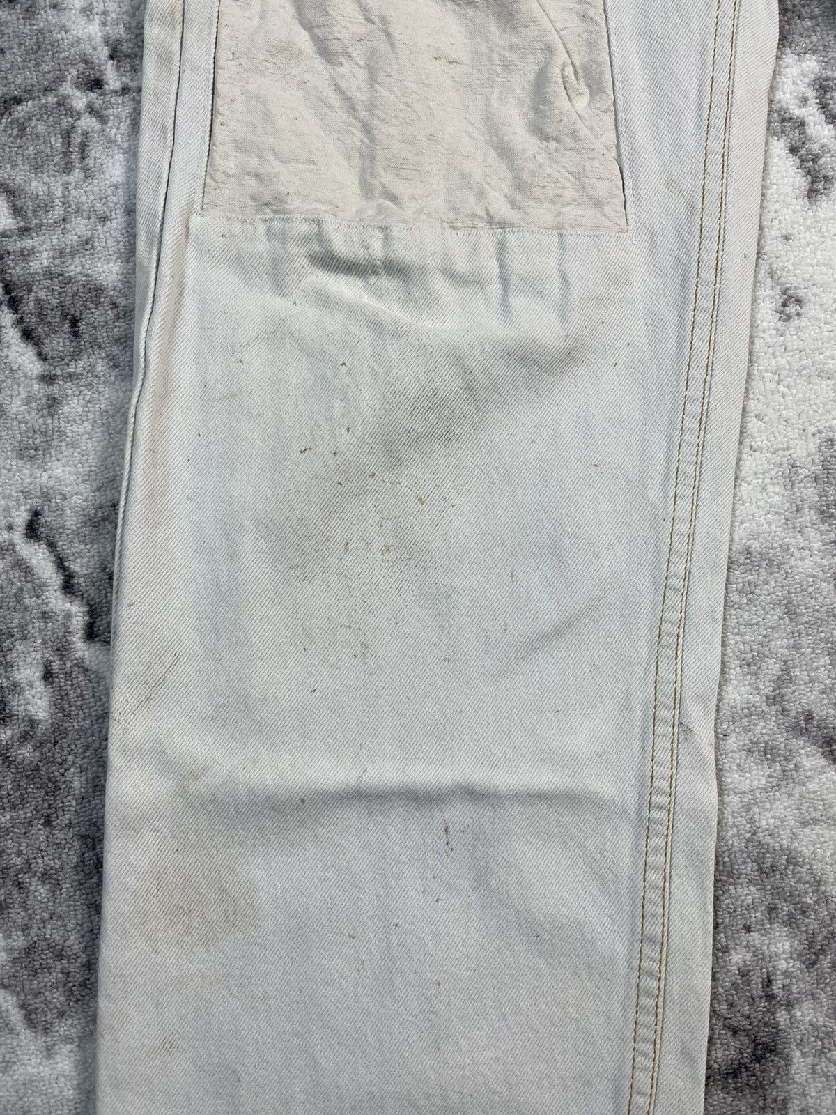 Other Kaserne Zurich Distressed White Jeans Size US 35 - 9 Thumbnail