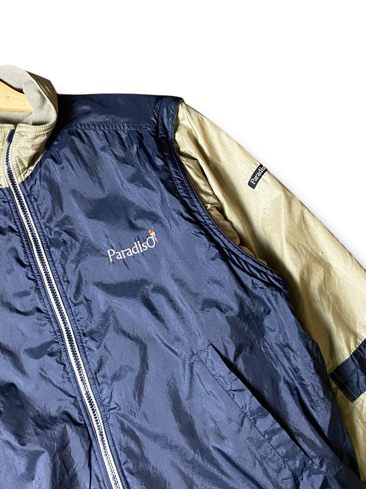 Japanese Brand × Other × Vintage 90’s PARADISO Two-Way Nylon & Fleece Jacket (131) Size US S / EU 44-46 / 1 - 10 Thumbnail