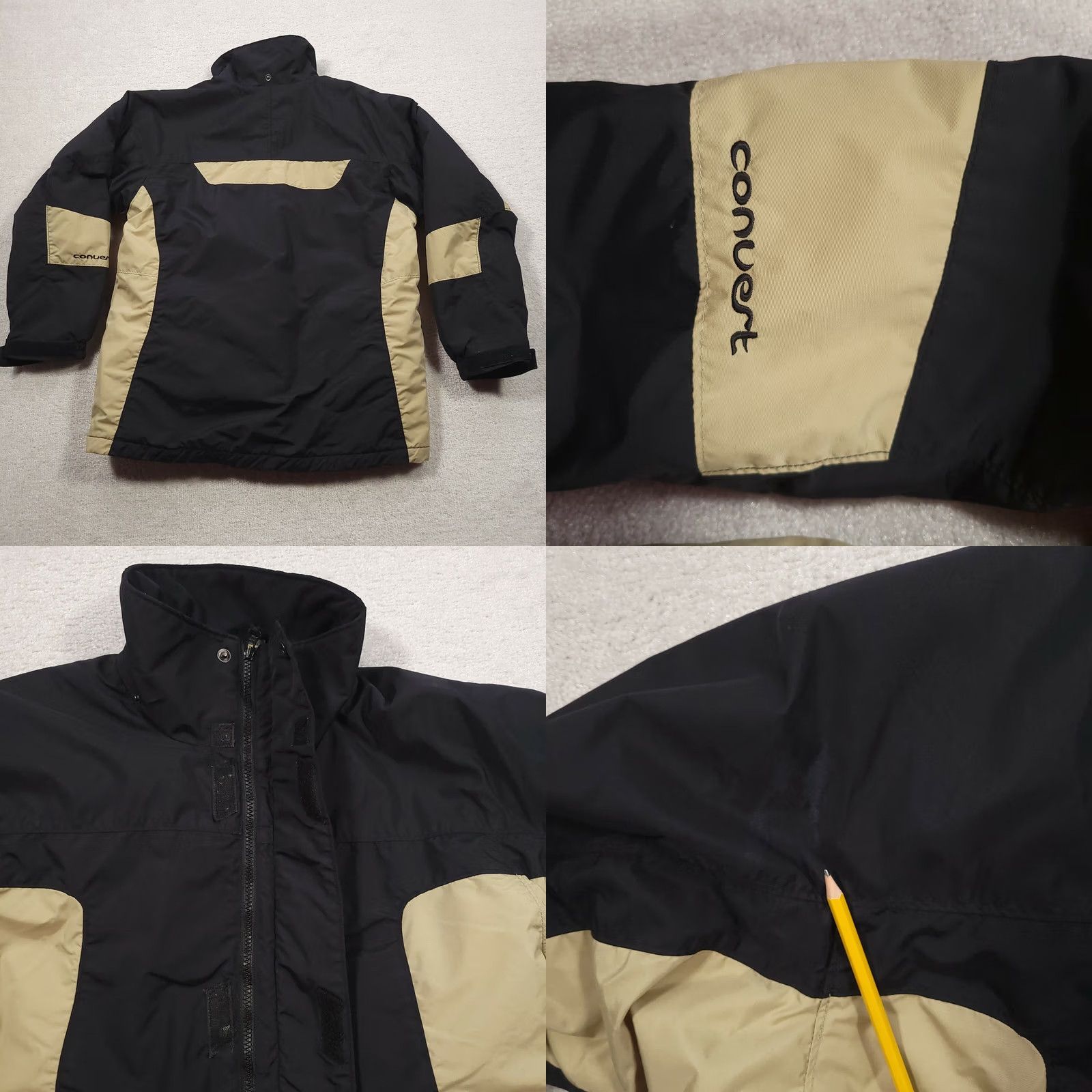 Vintage VINTAGE Columbia Coat Mens 18/20 Black Tan Winter Coat Omni-Shield Jacket Mens 18/20 ZIP Full Zip Stand-Up Collar Logo Outdoor Casual Travel Size US XXL / EU 58 / 5 - 8 Thumbnail