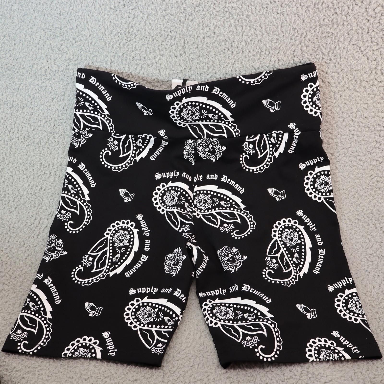 Supply & Demand Supply & Demand Black Shorts Paisley Bandana Womens Large Size 36" / US 14 / IT 50 - 9 Thumbnail