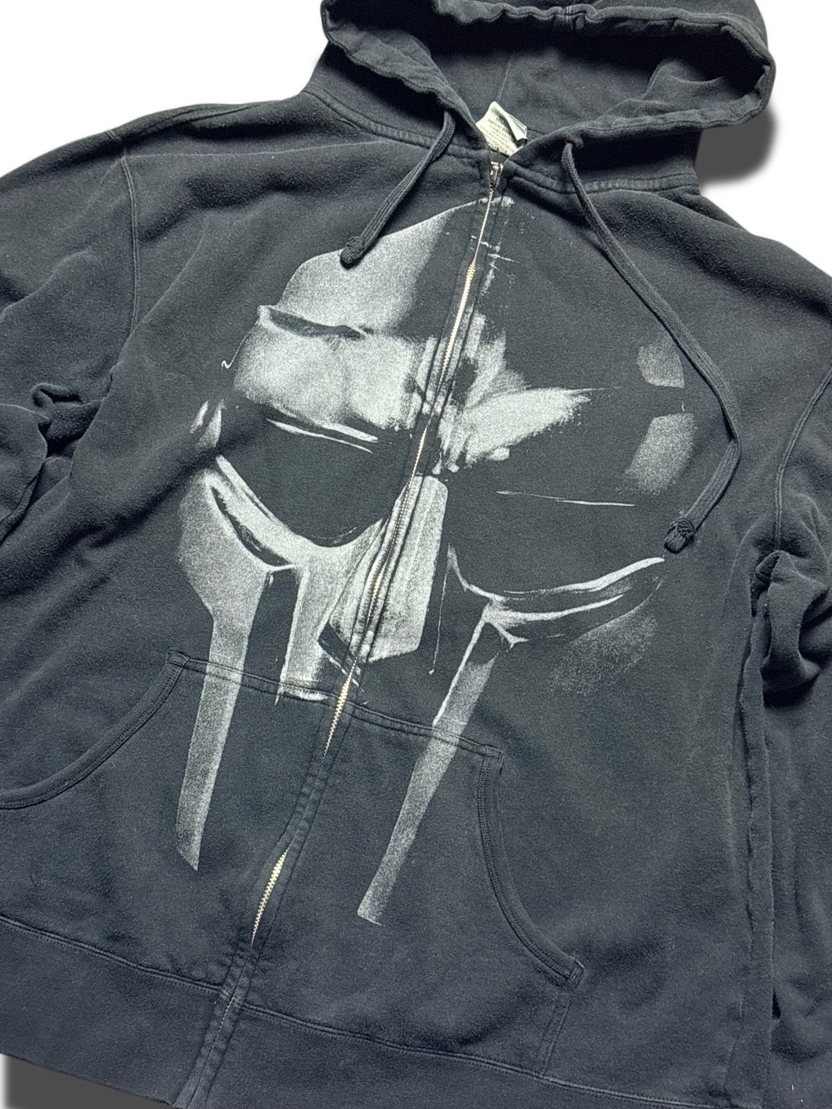 Vintage Very Rare MF DOOM Rhymesayers black zip up hoodie Size US XXL / EU 58 / 5 - 2 Thumbnail