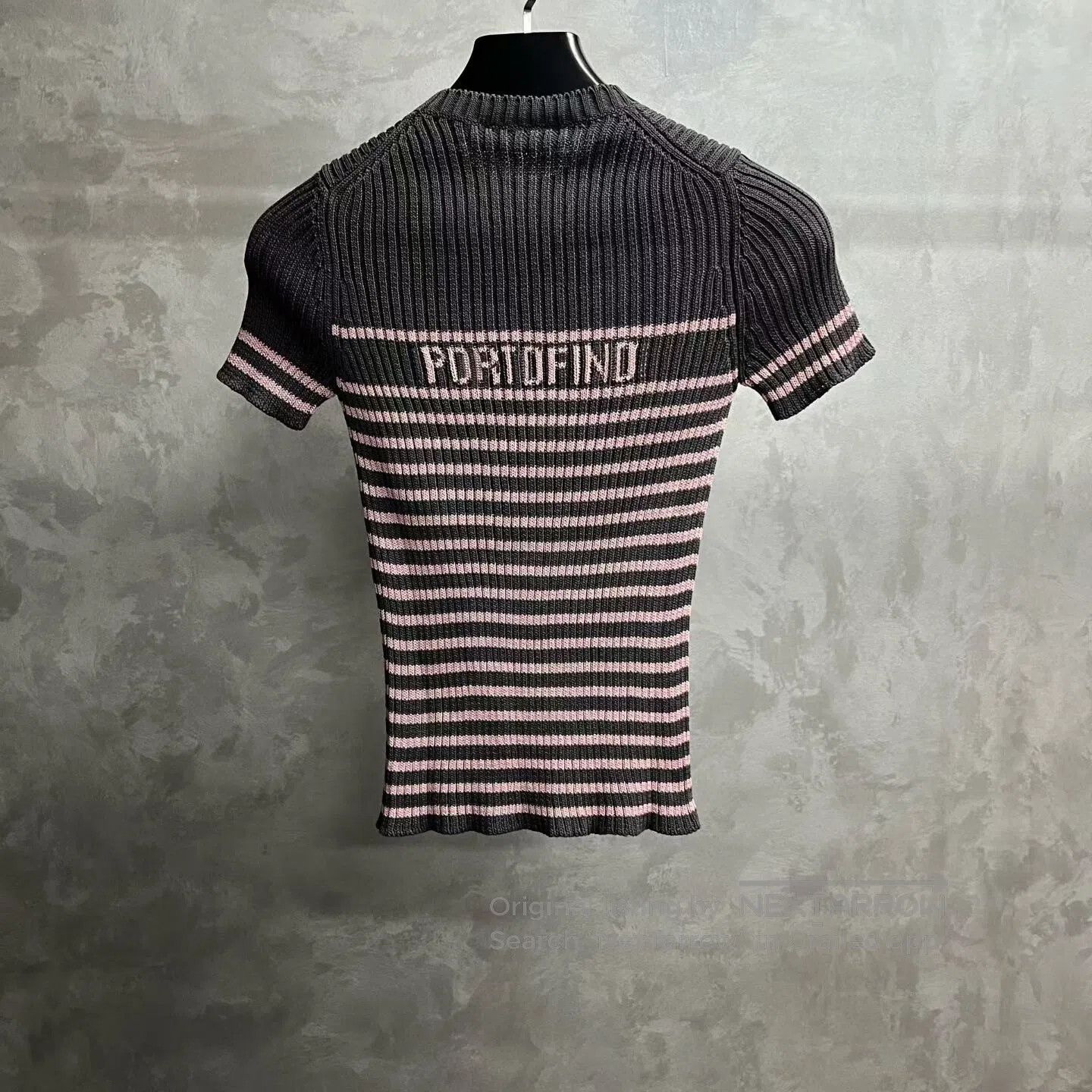 Dior Dior Color contrast striped pullover short-sleeved knit sw Size XS / US 0-2 / IT 36-38 - 5 Thumbnail
