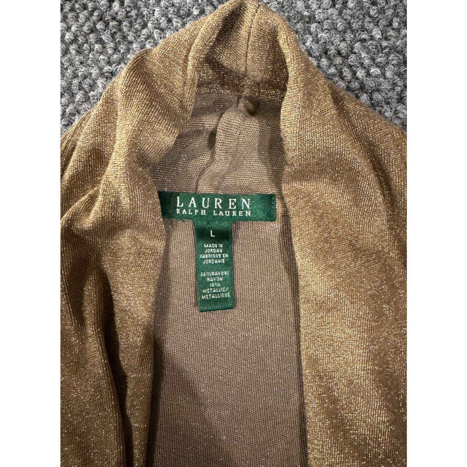 Ralph Lauren VINTAGE Sorry, no; but original says Not Vintage. Size L / US 10 / IT 46 - 6 Thumbnail