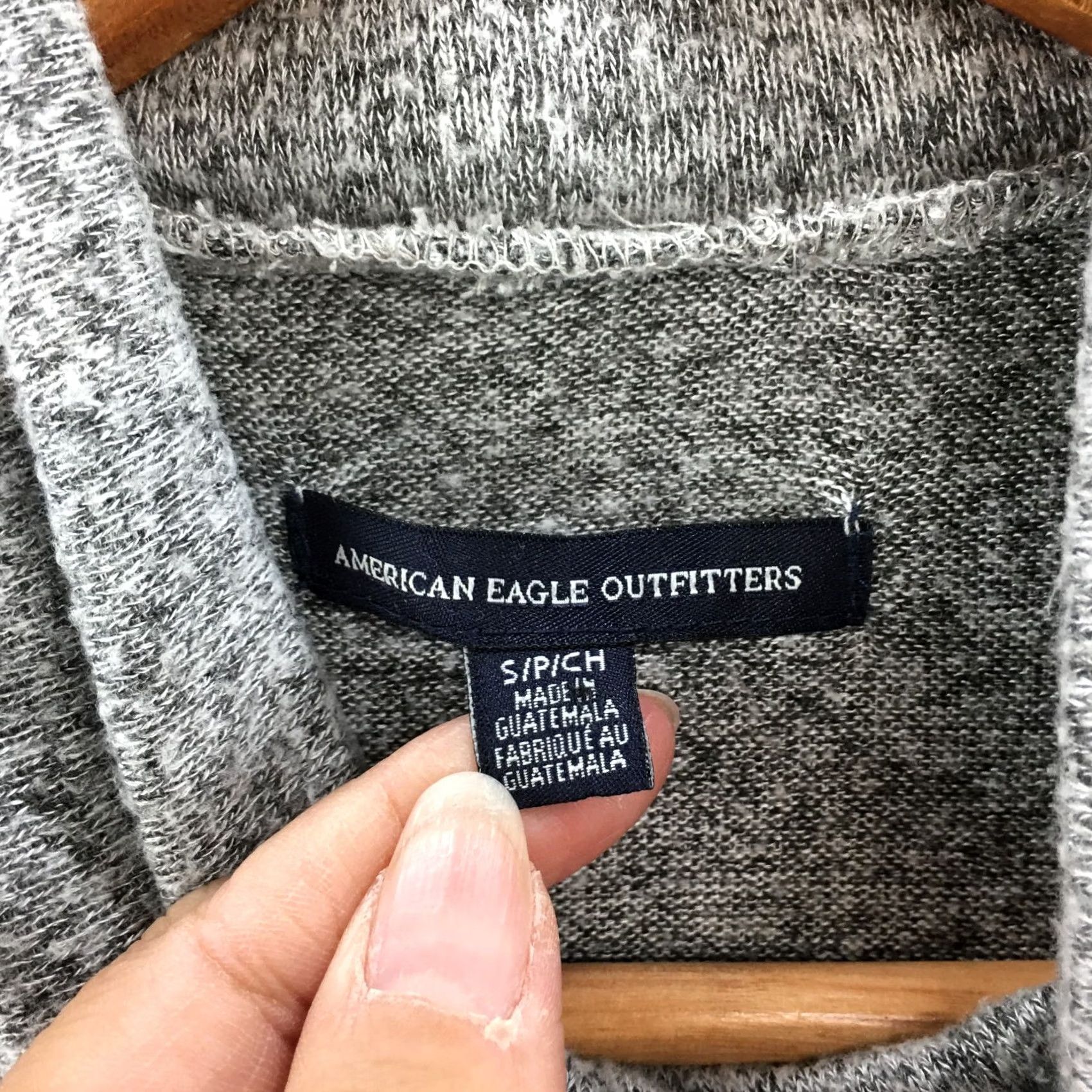 American Eagle Outfitters American Eagle Outfitters Turtle Neck Sweater Dress S Grey Viscose Blend Knitted Size S / US 4 / IT 40 - 6 Thumbnail