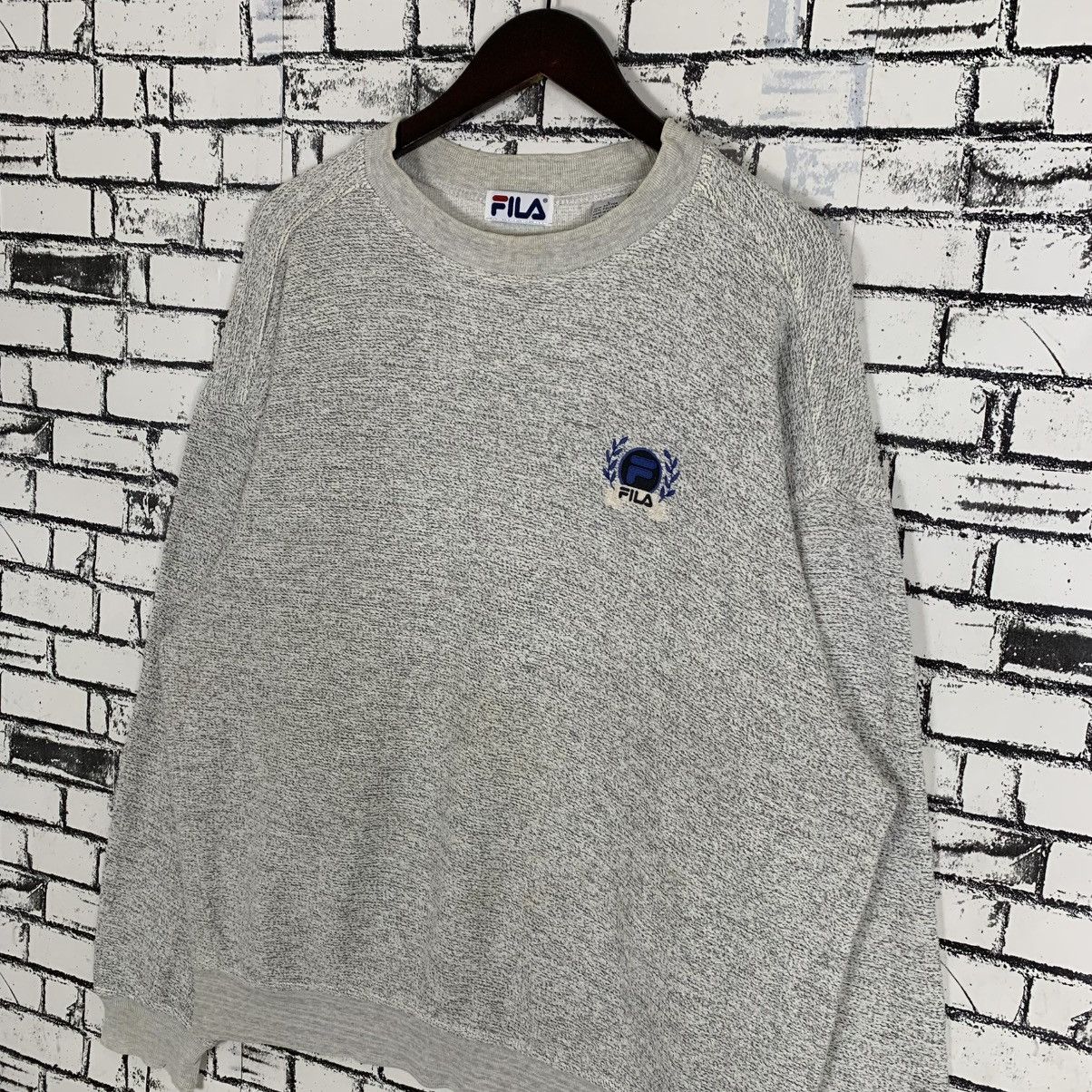 Designer × Fila × Vintage Vintage Fila Sweatshirt Small Logo Embroidered Fila Crewneck Size US L / EU 52-54 / 3 - 4 Thumbnail