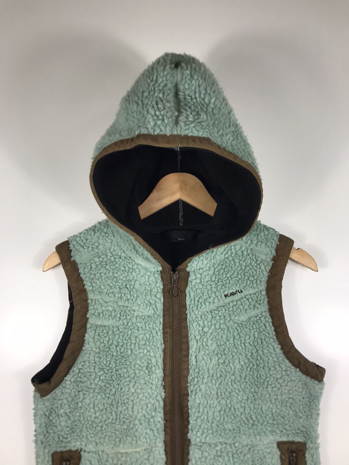 KAVU × Vintage ⚡️Vintage Kavu Hooded Zipper Fleece Vest Jacket Size US S / EU 44-46 / 1 - 4 Thumbnail