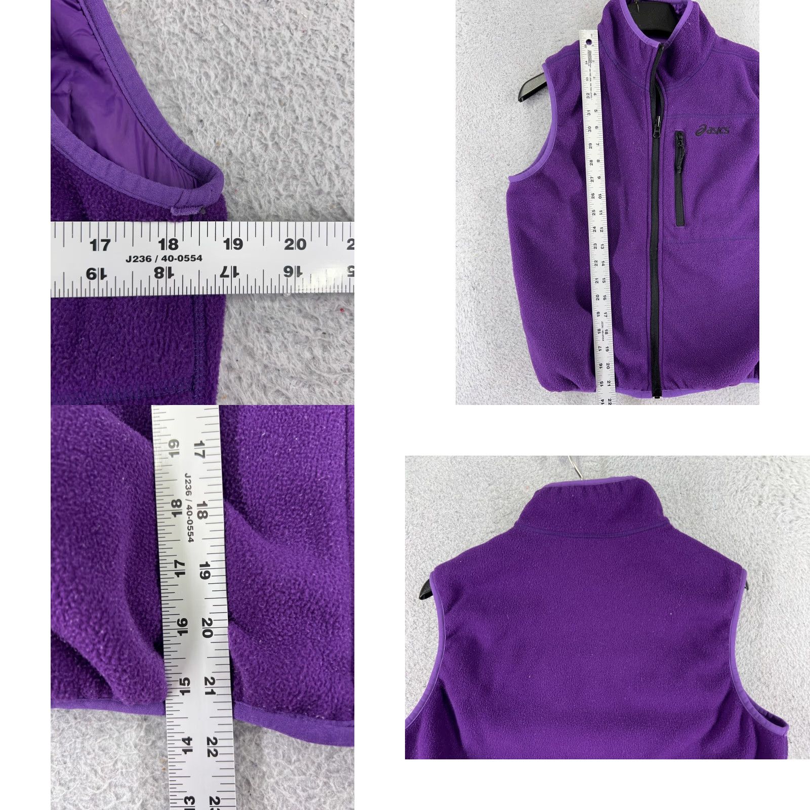 Asics ASICS Vest Women's Medium Purple Full Zip Reversible Nylon Polyester Zip Casual Women Vest Mid-Length Purple 1990s? Size M / US 6-8 / IT 42-44 - 9 Thumbnail