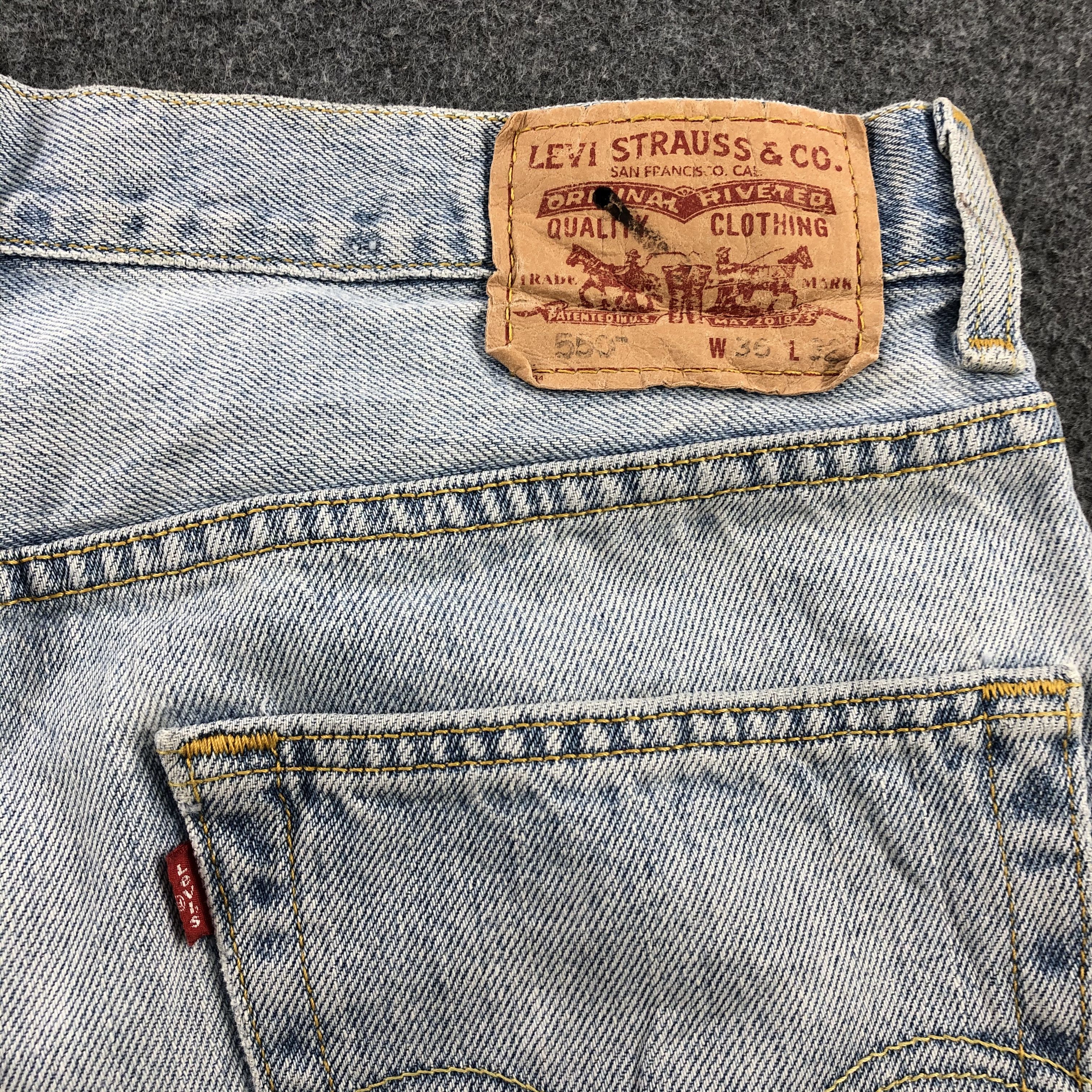 Levi's × Vintage 90s Vintage Light Wash Levis 550 Jeans-JM1693 Size US 36 / EU 52 - 6 Thumbnail