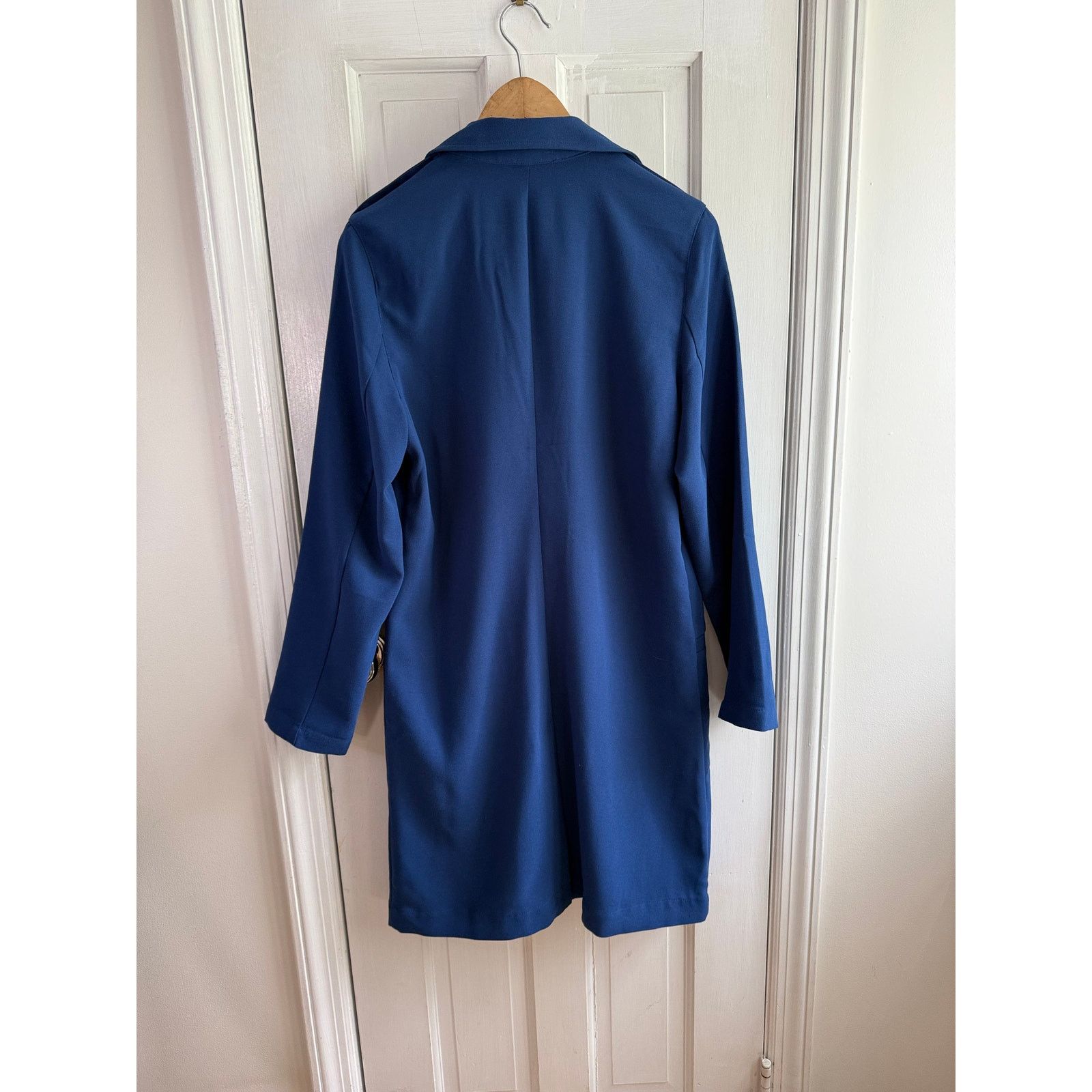 Other Leith Royal Blue Open Front Trench Coat - Lightweight Duster Size S / US 4 / IT 40 - 5 Thumbnail