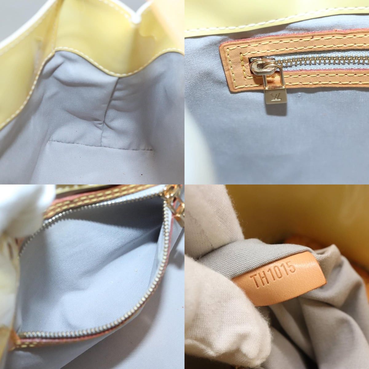 Louis Vuitton LOUIS VUITTON Monogram Vernis Reade PM Hand Bag Perle M91336 Size ONE SIZE - 12 Thumbnail