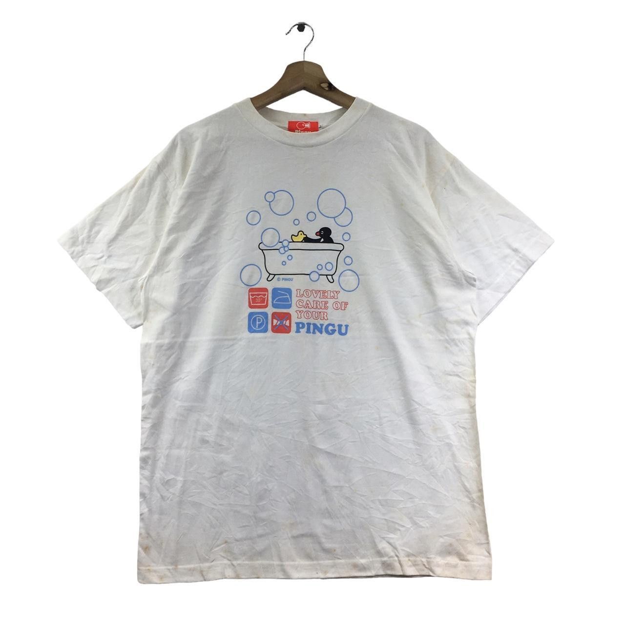 Vintage Vtg 90’ PINGU CARTOON SERIES Lovely Care Tee Size L / US 10 / IT 46 - 1 Thumbnail