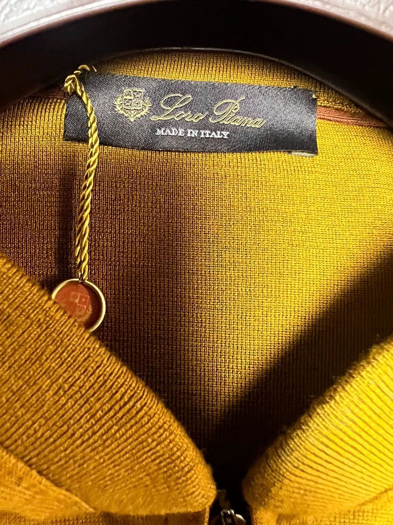 Loro Piana LORO PIANA Men's cashmere cotton blend knitted bomber jack Size US M / EU 48-50 / 2 - 2 Thumbnail