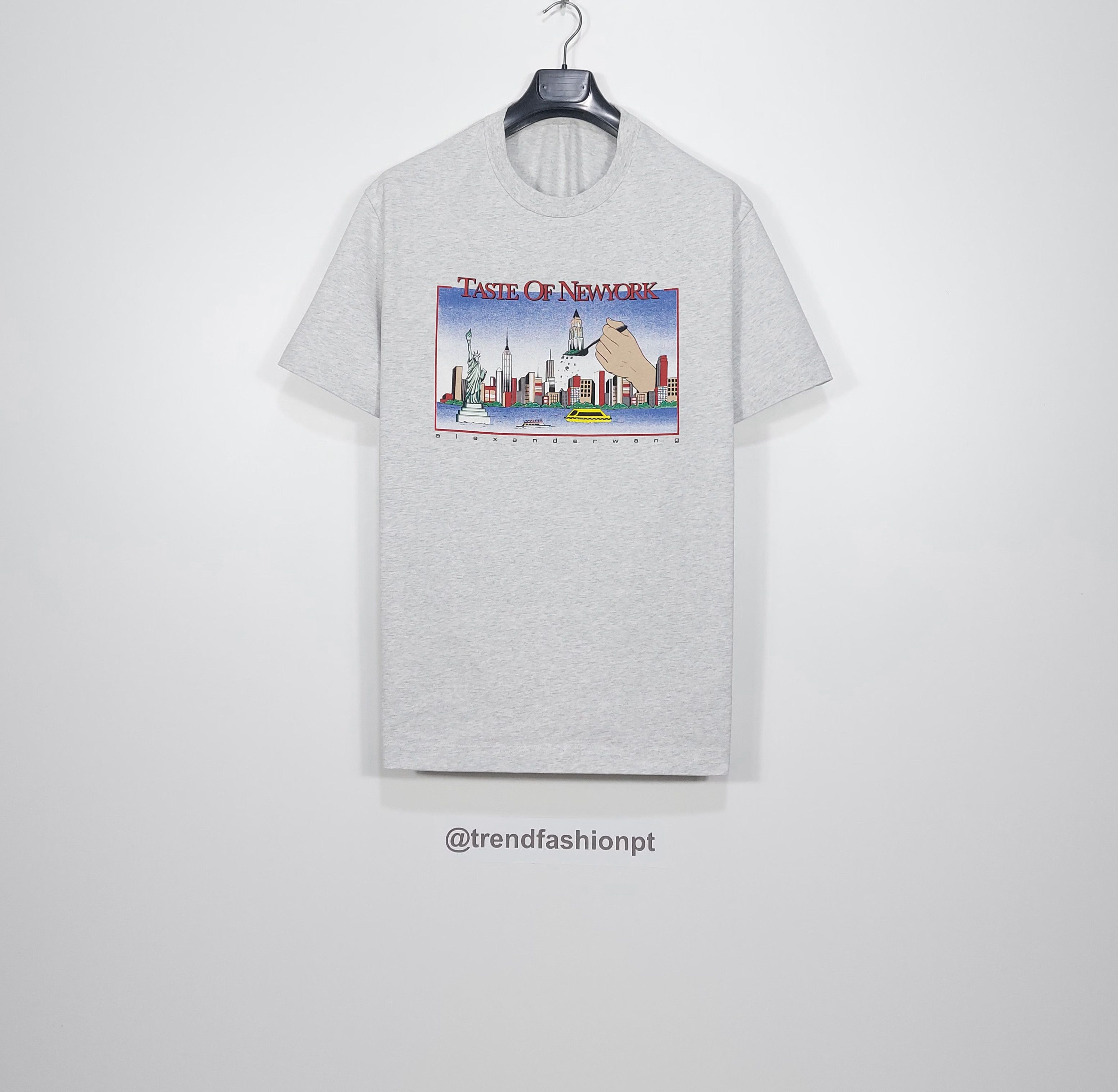 Alexander Wang taste of new york print tshirt - grey M Size US M / EU 48-50 / 2 - 1 Thumbnail