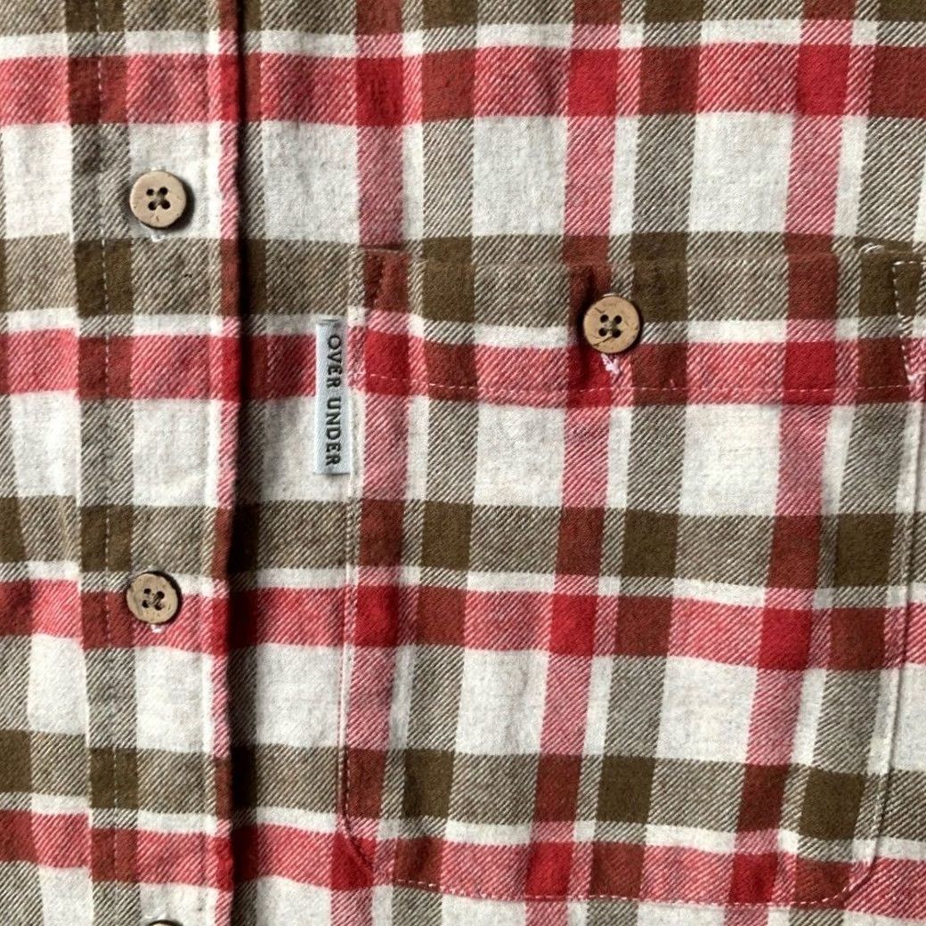 Undercover Over Under Men Large Long Sleeve Plaid Button Down Shirt Blue Size US L / EU 52-54 / 3 - 2 Thumbnail