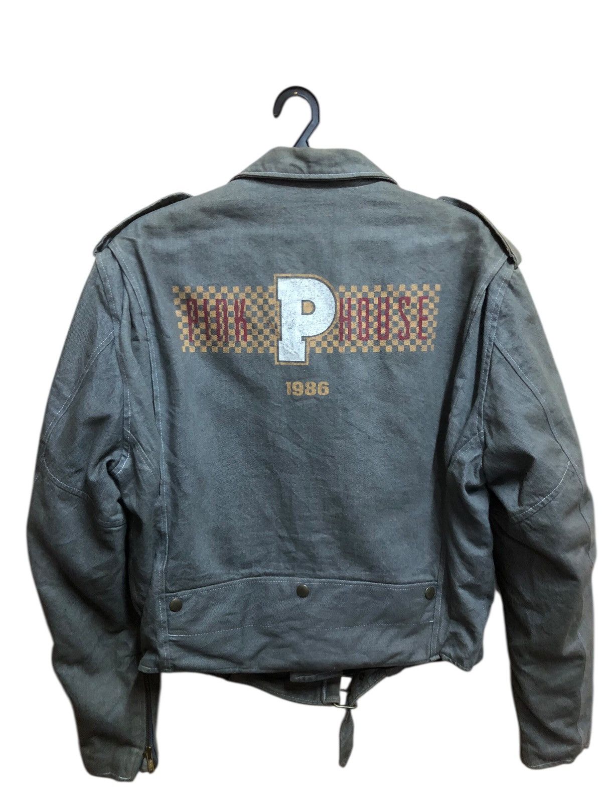Pink House Pink House Double Collared Bikers Punk Style Jacket Size US M / EU 48-50 / 2 - 2 Thumbnail