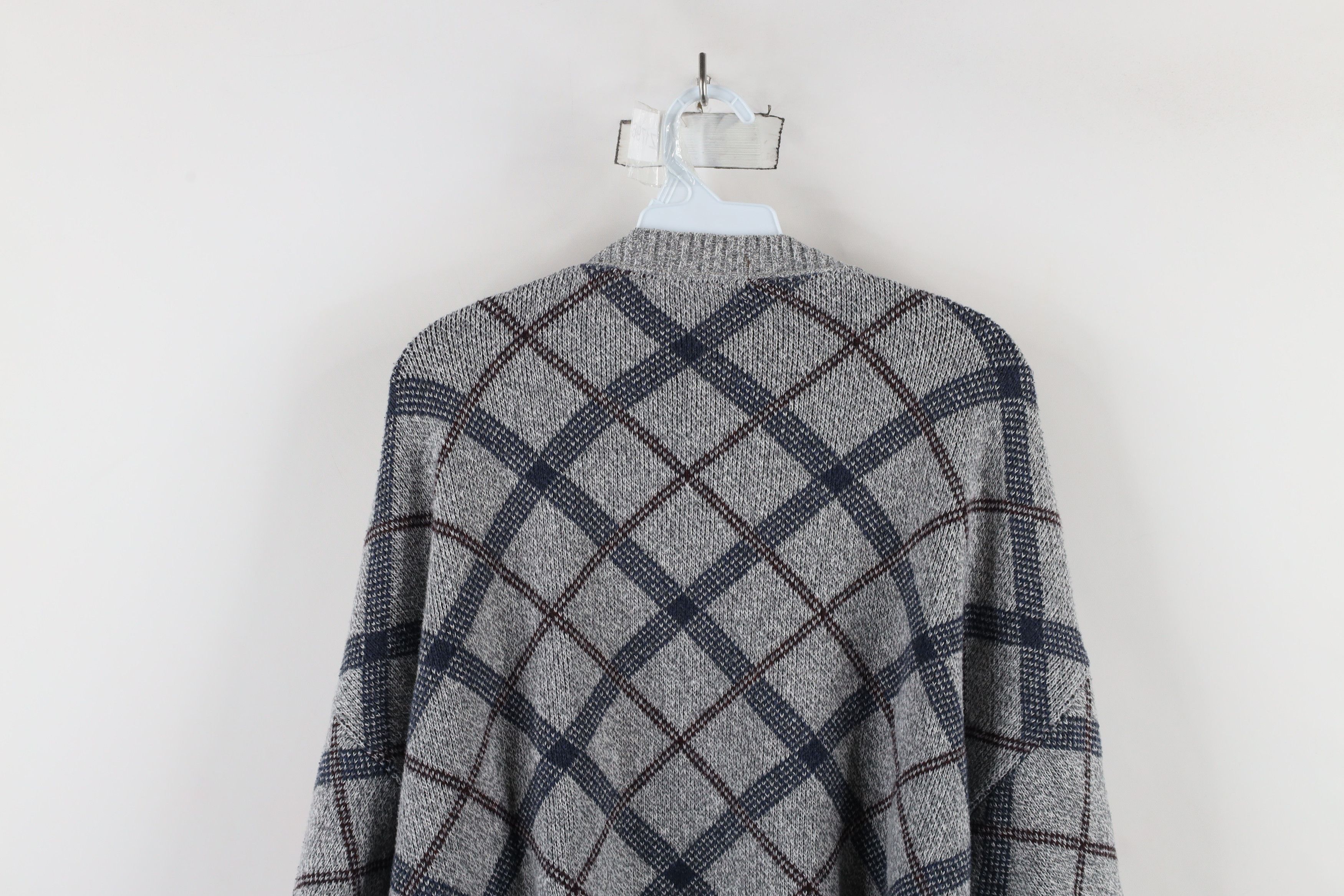Vintage Vintage 90s Streetwear Cotton Cross Hatch Knit Sweater USA Size US XL / EU 56 / 4 - 9 Thumbnail