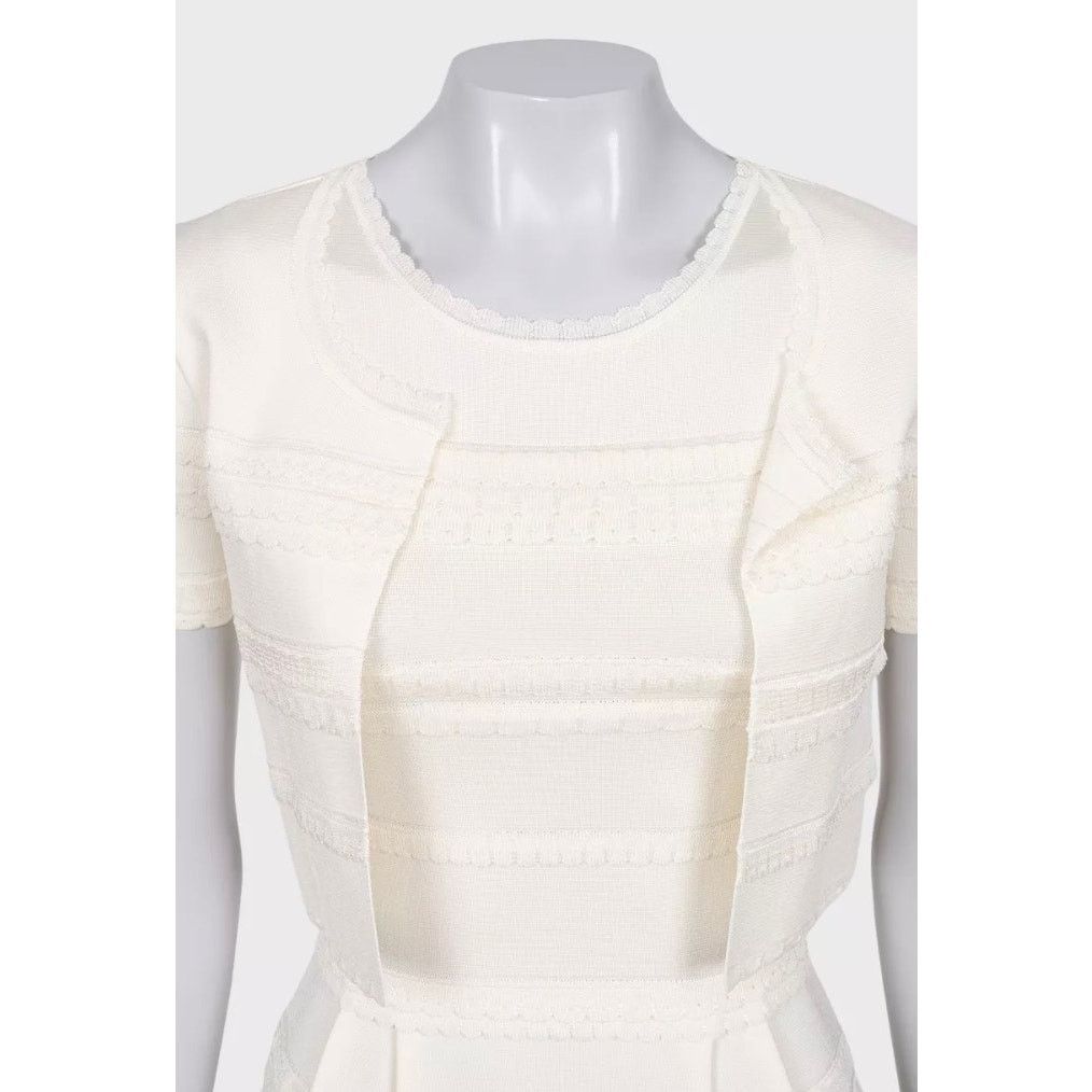 Dior Christian Dior White Dress & Jacket Set - Size S Size XS / US 0-2 / IT 36-38 - 4 Thumbnail