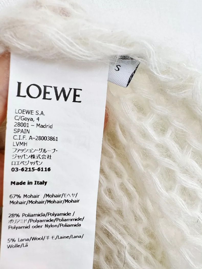 Loewe LOEWE Knitted open shirt with lace Size S / US 4 / IT 40 - 4 Thumbnail