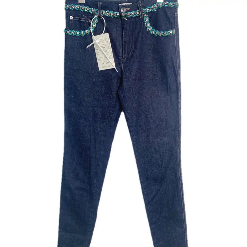 Miu Miu Miu Miu Deep Blue Denim Women's Jeans 0089 Size 24" / US 00 / IT 34 - 1 Thumbnail