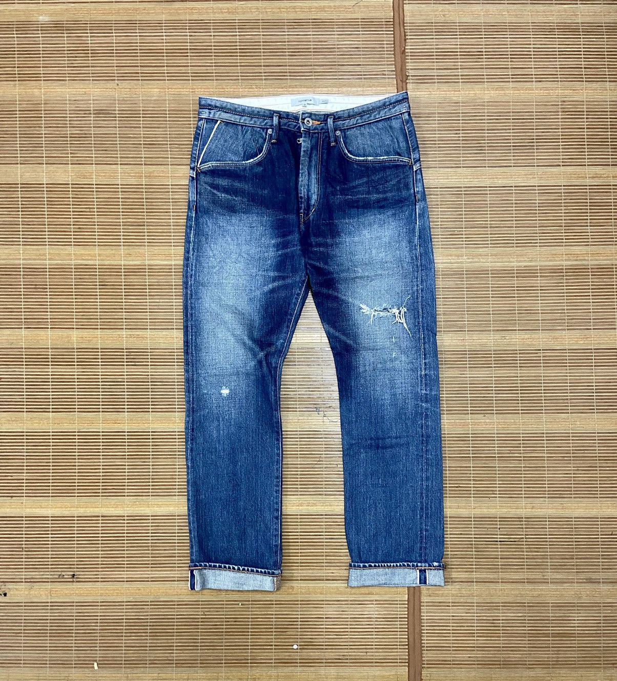Japanese Brand × Nonnative NONNATIVE SELVEDGE DISTRESSED JEANS Size US 33 - 1 Thumbnail
