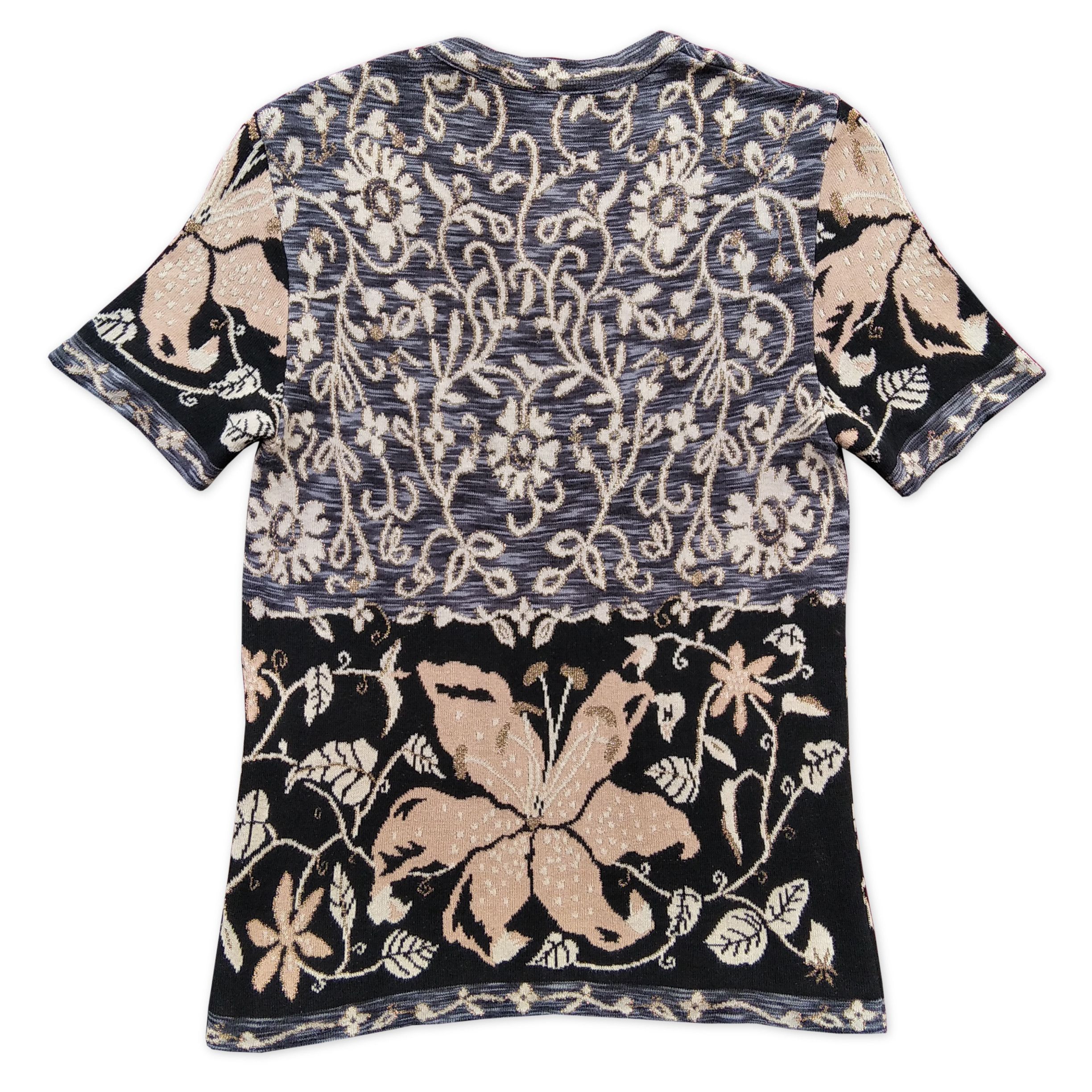 Kenzo KENZO Jungle Gold Floral Pattern Knit T-Shirt Size M / US 6-8 / IT 42-44 - 5 Thumbnail