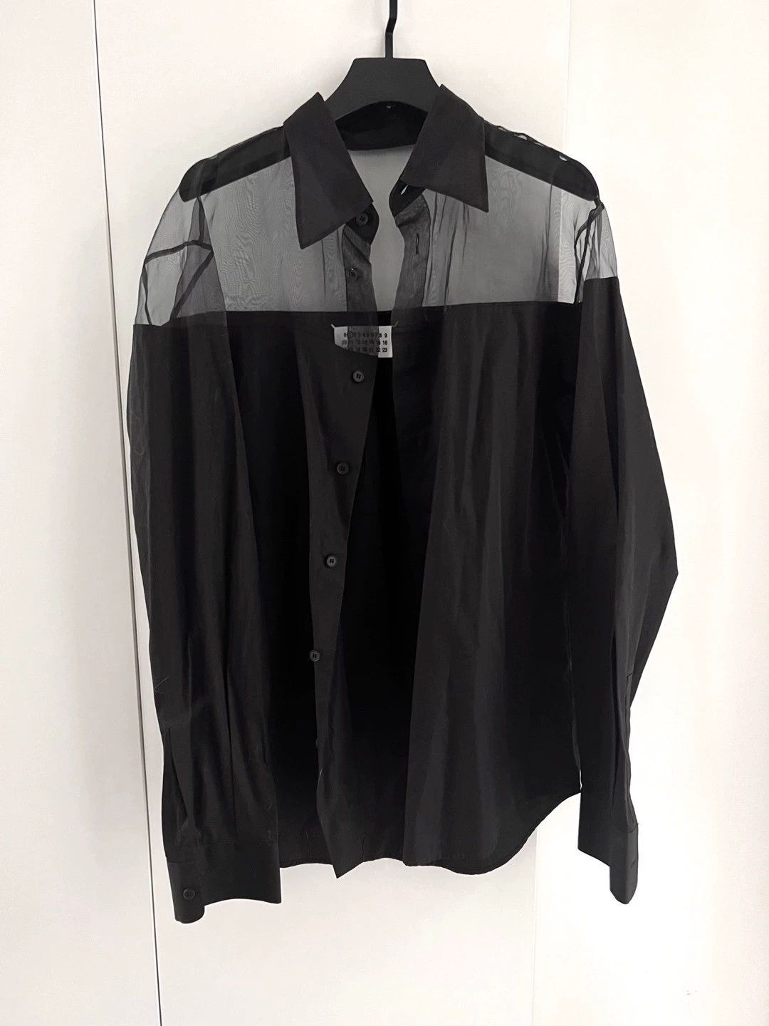 Maison Margiela Maison Margiela Tulle-Paneled Shirt FR38 Size S / US 4 / IT 40 - 2 Thumbnail