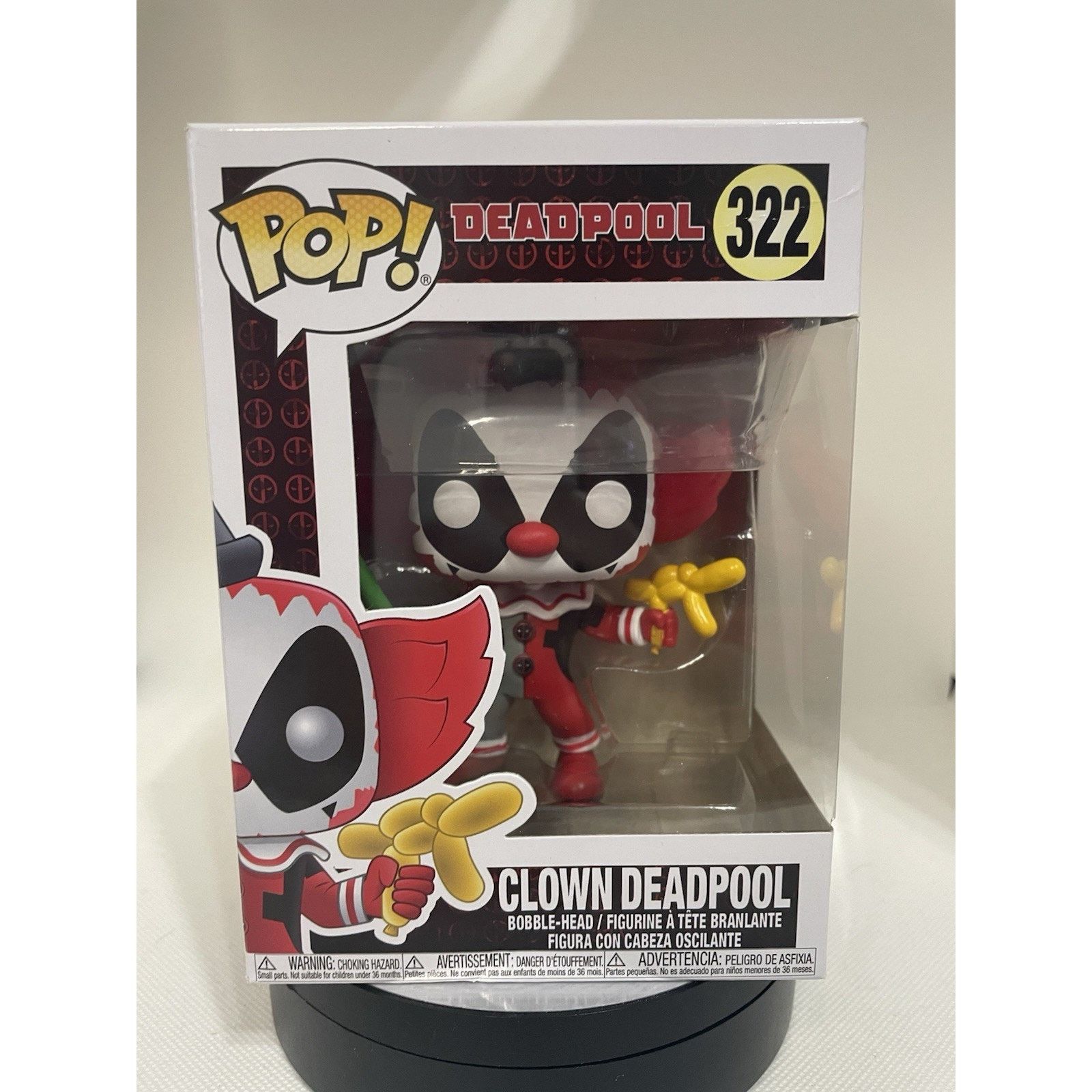 Marvel Comics Funko Pop! Vinyl: Marvel - Clown Deadpool #322 Damaged Size ONE SIZE - 1 Thumbnail