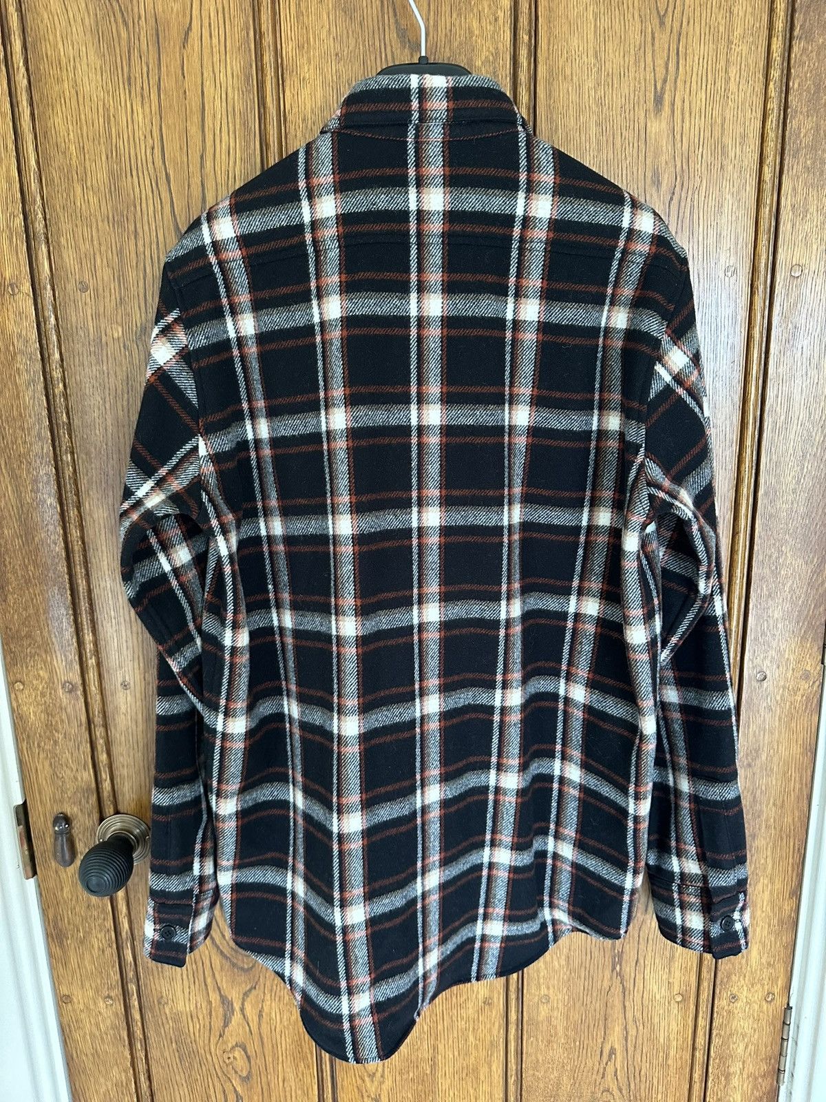 Celine × Hedi Slimane Celine black red white flannel shirt jacket 39 like new Hedi Size US L / EU 52-54 / 3 - 17 Thumbnail