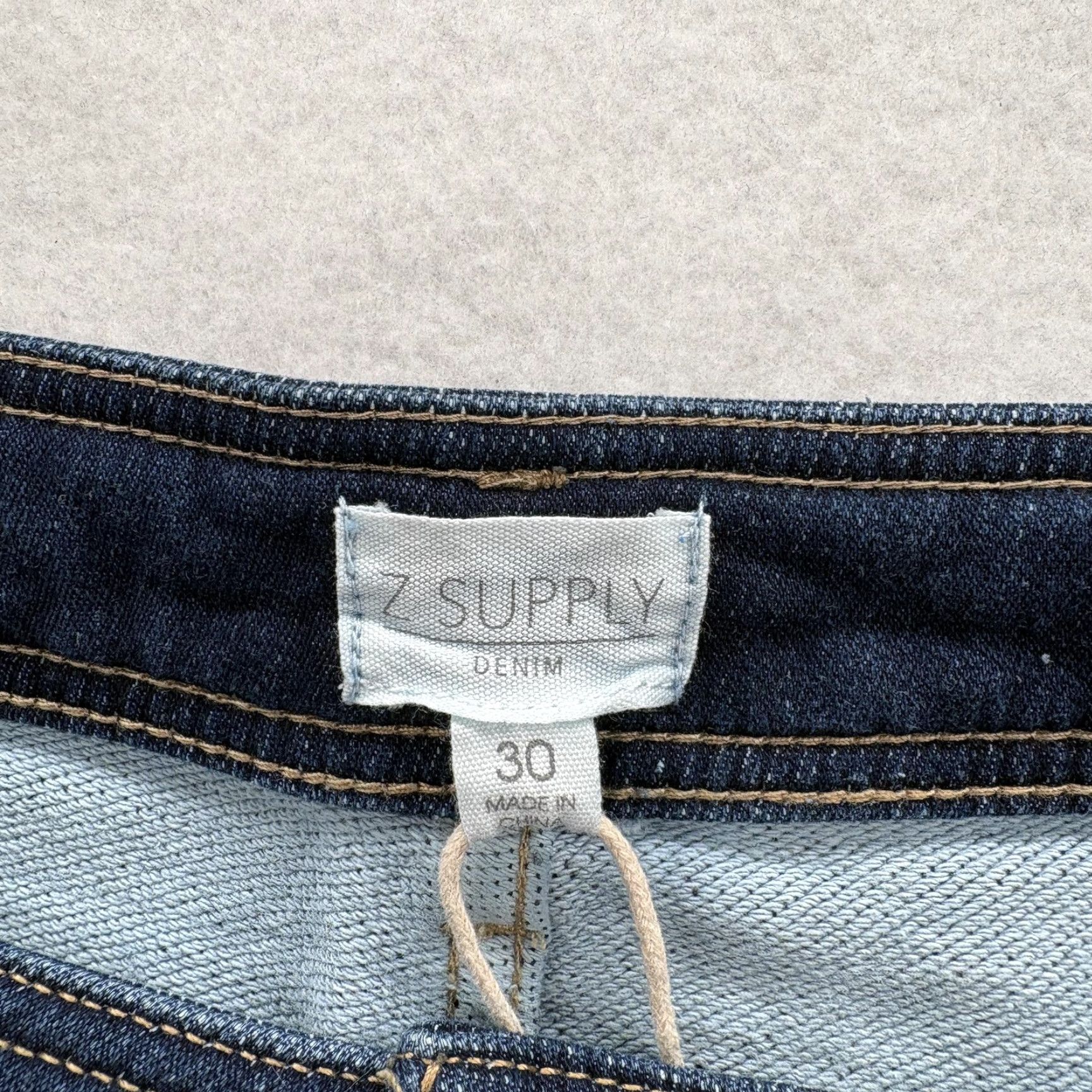 Z Supply Z Supply Rilyn High Rise Wide Leg Jeans Womens 30 Blue Dark Rinse Stretch Denim Size 30" / US 8 / IT 44 - 4 Thumbnail