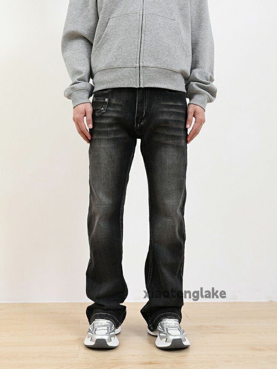 Jean × Vintage washed faded cleanfit yuppie bootcut punk jeans Size US 32 / EU 48 - 1 Thumbnail
