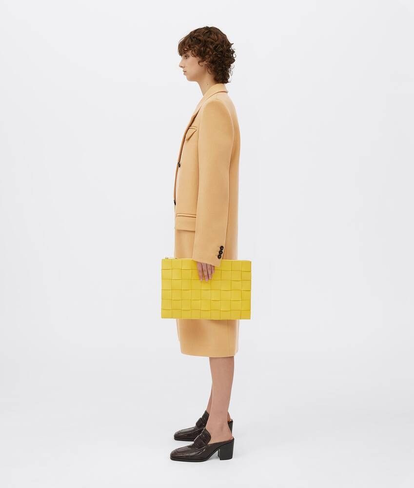 Bottega Veneta o1n1vont0525 Size: OS / Unisex Pouch in Buttercup Size ONE SIZE - 2 Thumbnail