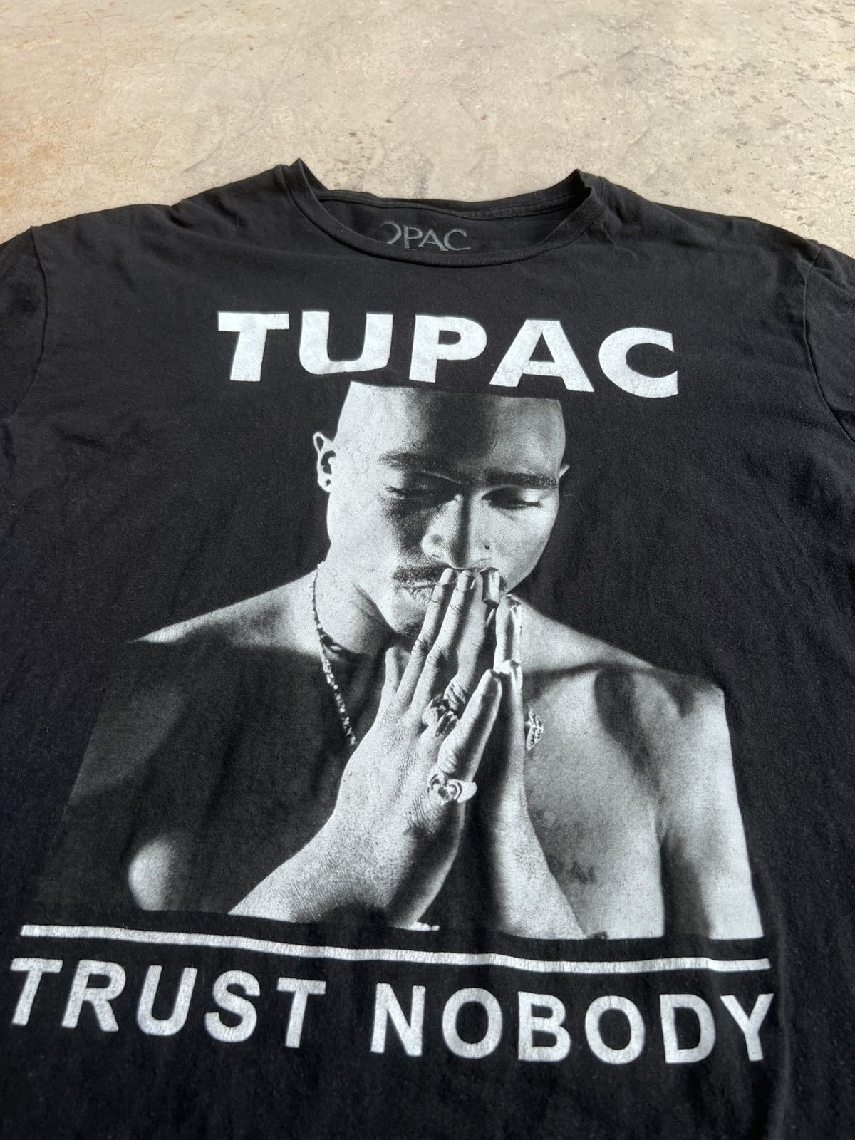 Rap Tees Tupac thrust nobody Rap Tshirt Size US L / EU 52-54 / 3 - 2 Thumbnail