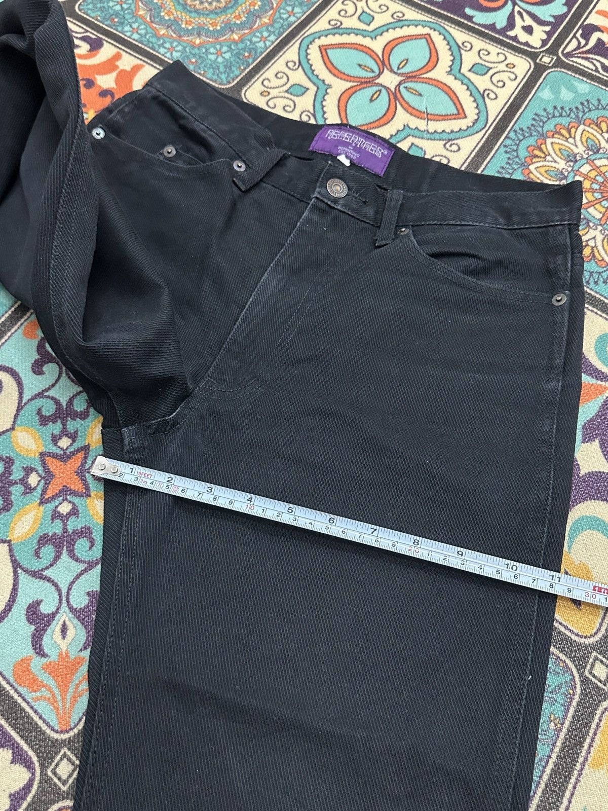 Nepenthes Nepenthes Japan Black Selvedge Denim Pants Size US 29 - 12 Thumbnail