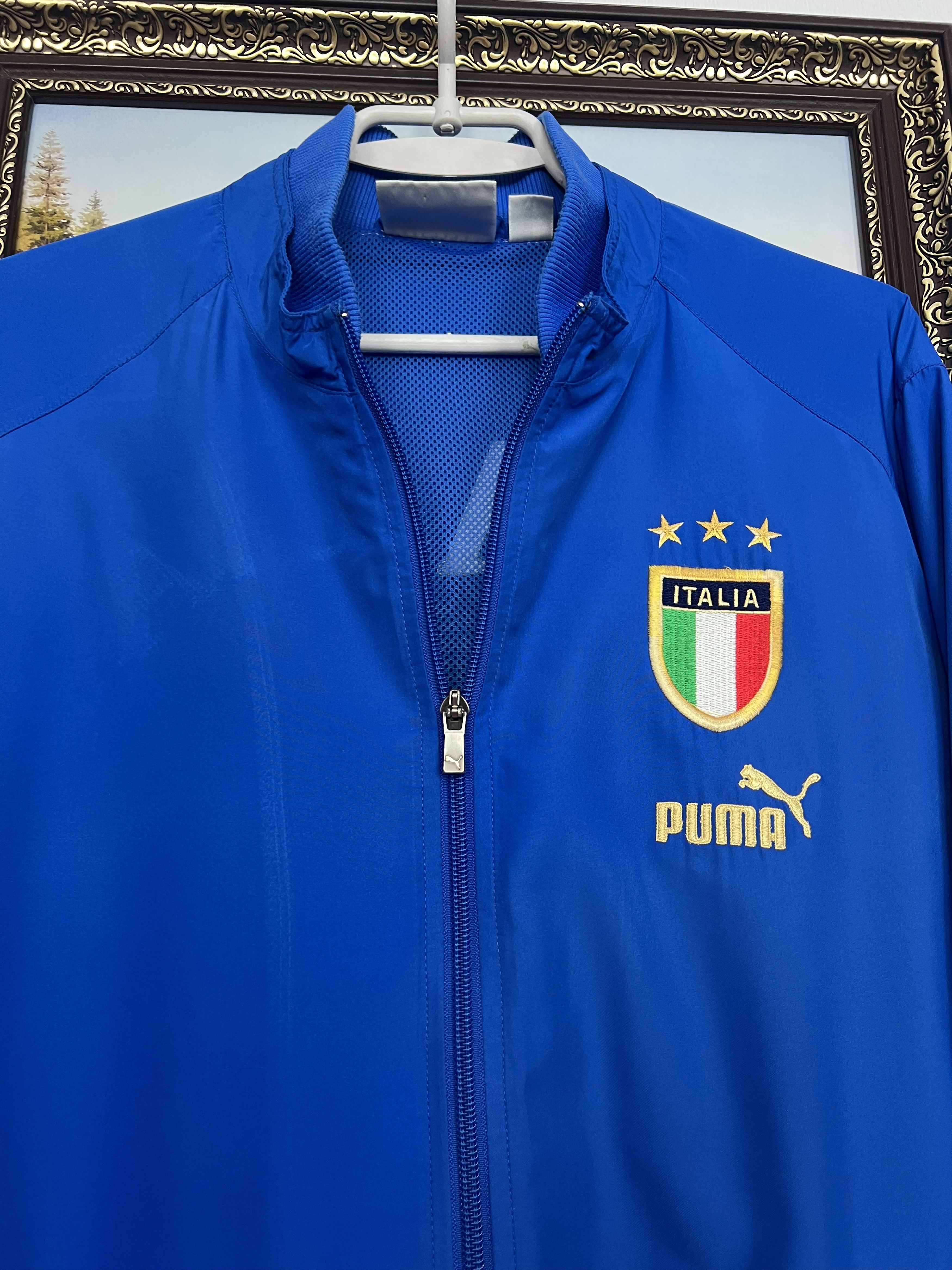 Puma Vintage Puma Italy Football Jacket Soccer Track Top National Size US M / EU 48-50 / 2 - 3 Thumbnail