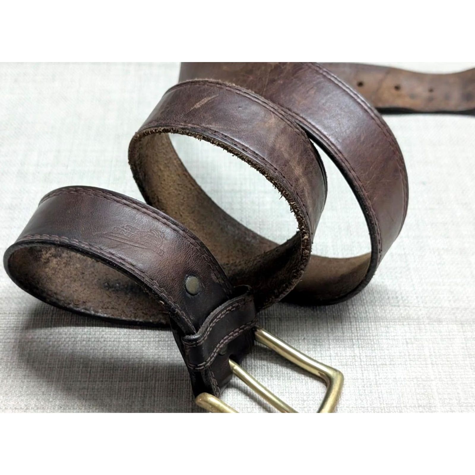 Vintage VINTAGE Red Wing Shoes belt Western 40 brown cowhide leather belt Mens Size 40 - 7 Thumbnail