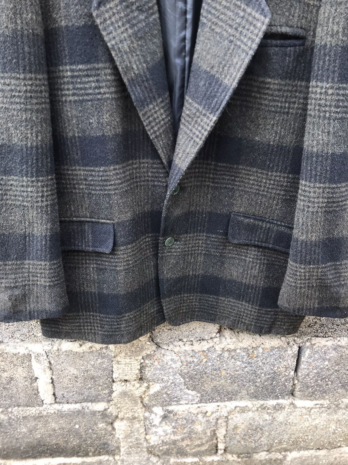 Japanese Brand ⚡️Vintage Posh Flannel Wool Coat Size US M / EU 48-50 / 2 - 4 Thumbnail