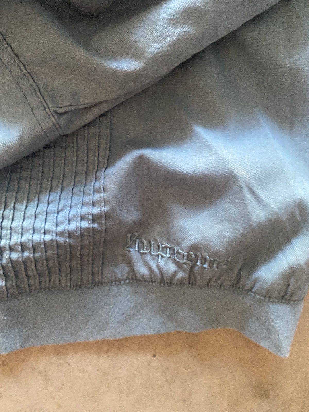 Supreme Supreme Blue Pin Tuck Zip Up Size US XL / EU 56 / 4 - 6 Thumbnail