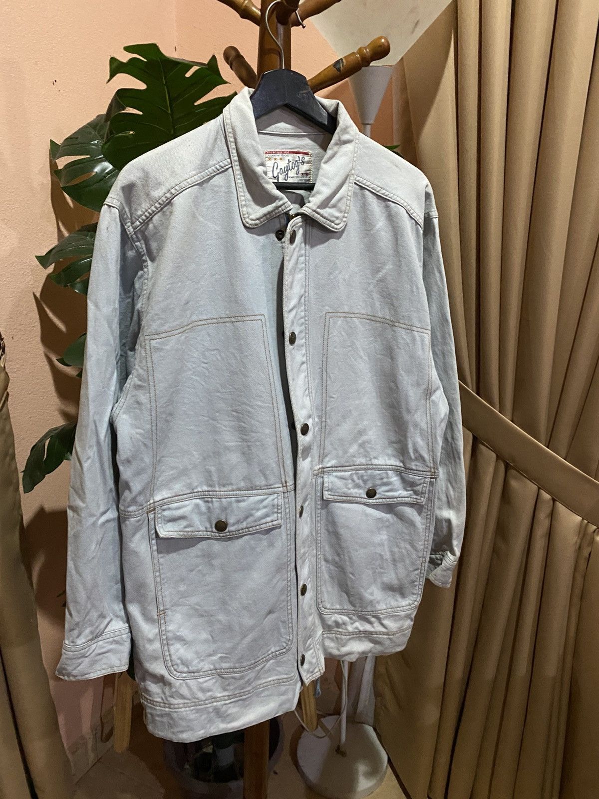 Japanese Brand Vintage Light Beige Utility Work Jacket Gaytog’s Japan Style Size US M / EU 48-50 / 2 - 5 Thumbnail