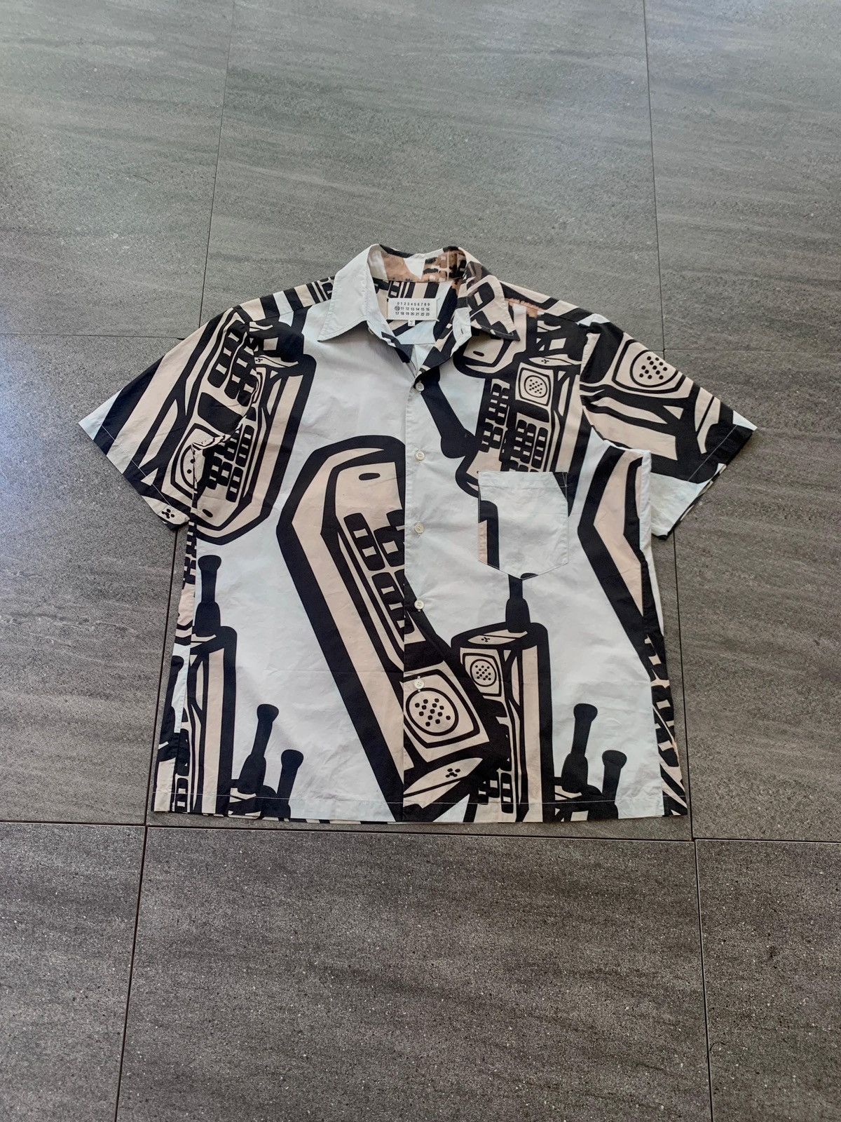 Maison Margiela FREE TAX! Telephone Printed Shirt Size US M / EU 48-50 / 2 - 2 Thumbnail