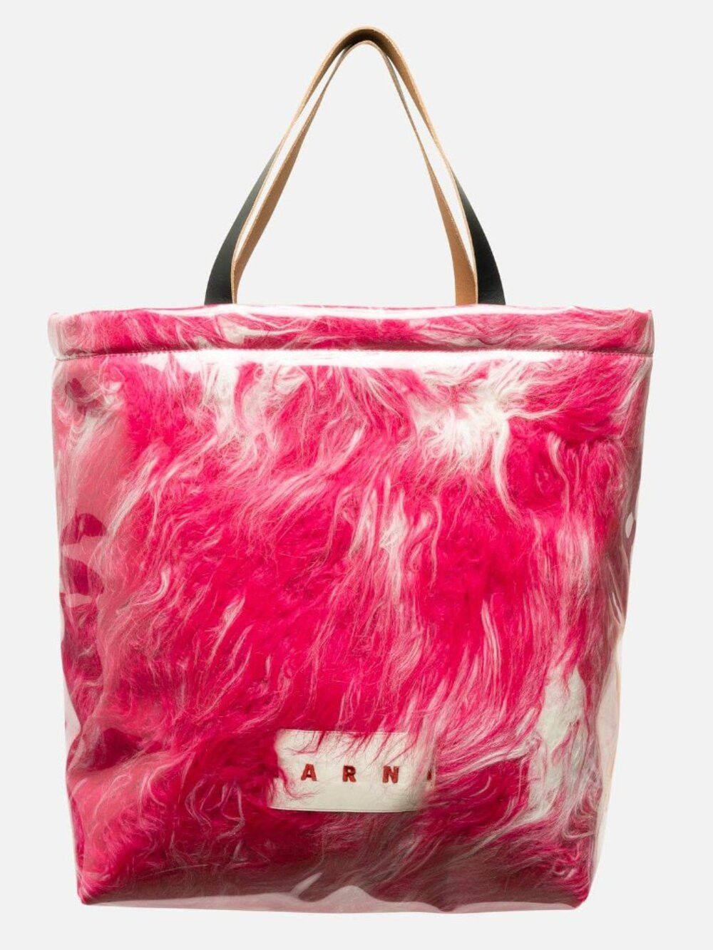 Marni Marni Women's Coated Faux Fur Tote Bag - Fuchsia Size ONE SIZE - 1 Thumbnail