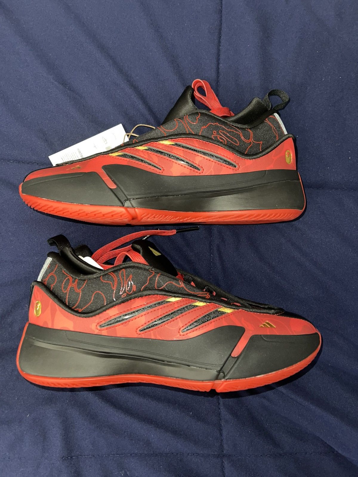 Adidas BAPE/adidas Dame 9 Size US 5.5 / EU 38 - 1 Thumbnail