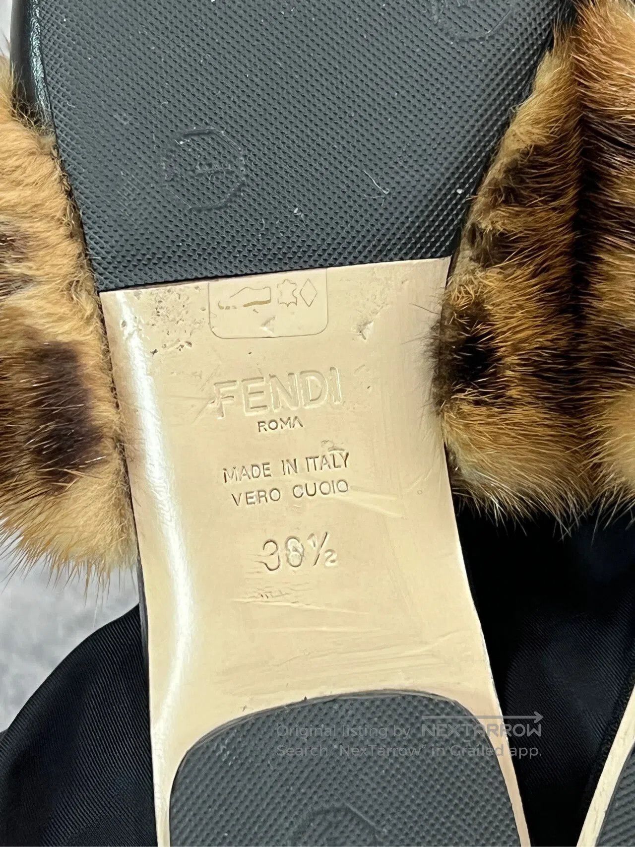 Fendi FENDI Fur Slippers| Size US 6 / IT 36 - 6 Thumbnail